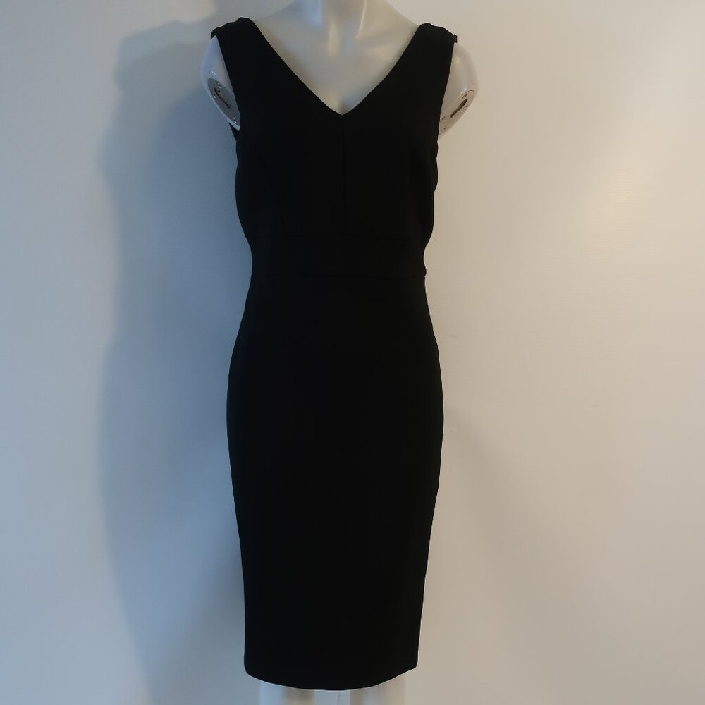 Womens Sass & Bide Black, Silver Beaded Strap Tank Midi Dress 8